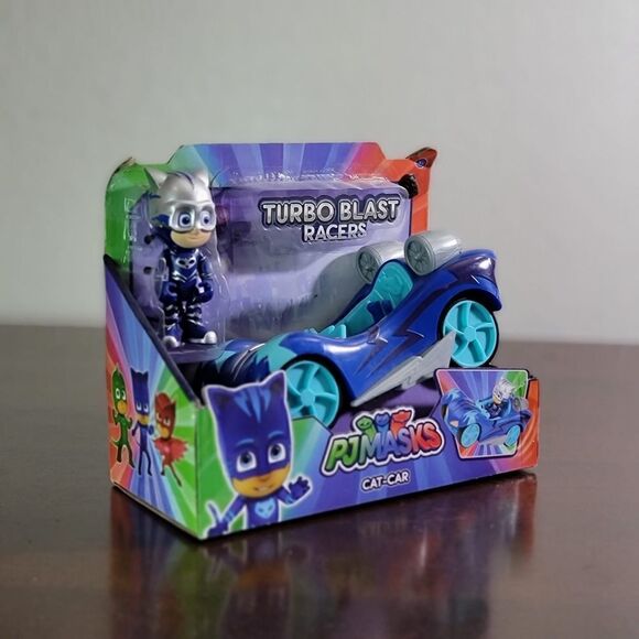 Hasbro PJ Masks Turbo Blast Racers Cat-Car And Catboy Figure Brand New - Picture 1 of 6